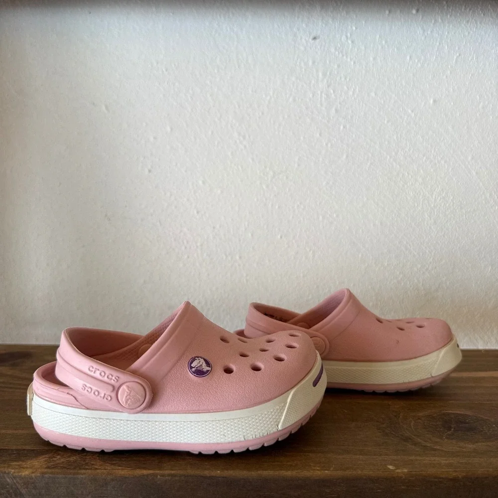 Crocs Crocband Pink Clogs Toddler Girls Size C6 C7